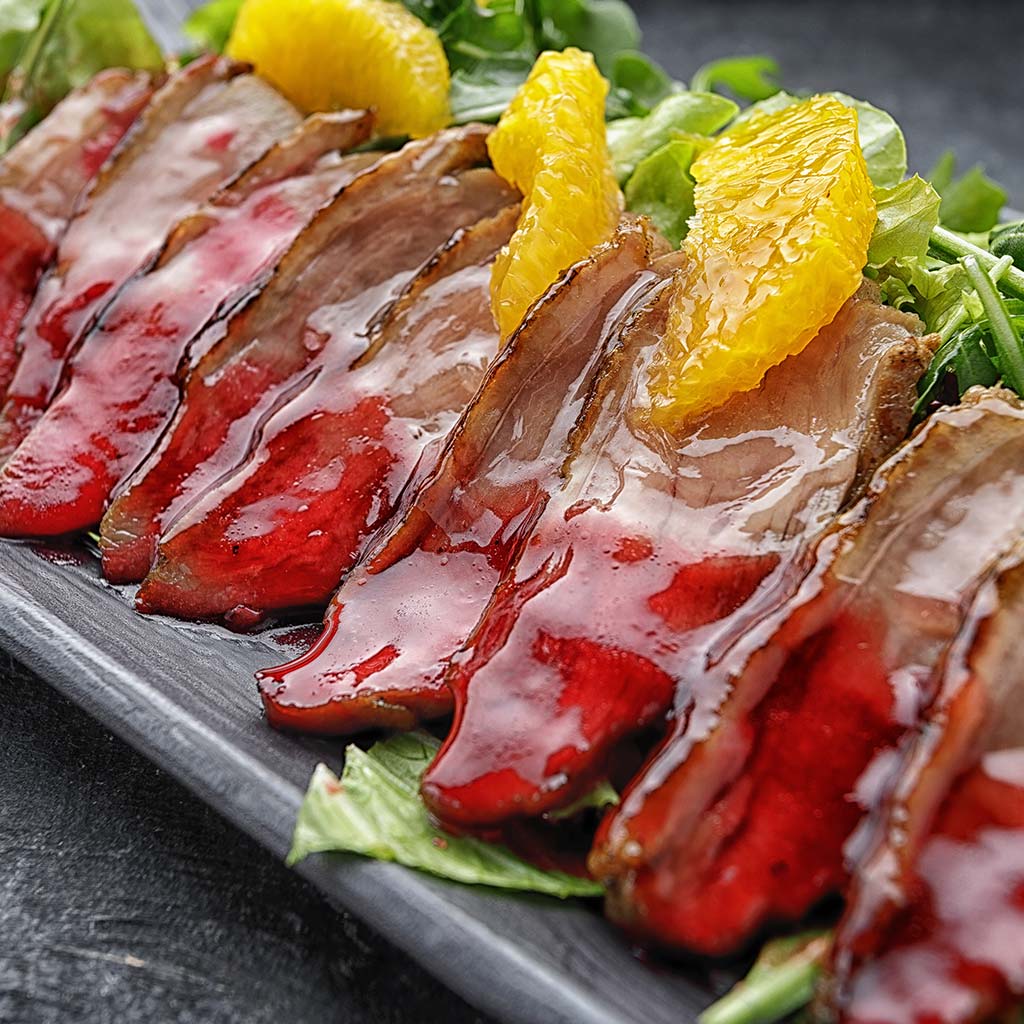 Duck Breast in Caramel with Oranges